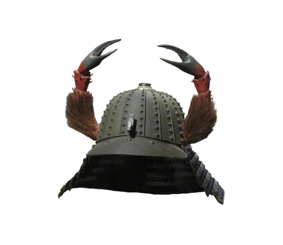 Source photo: Crab samurai helmet